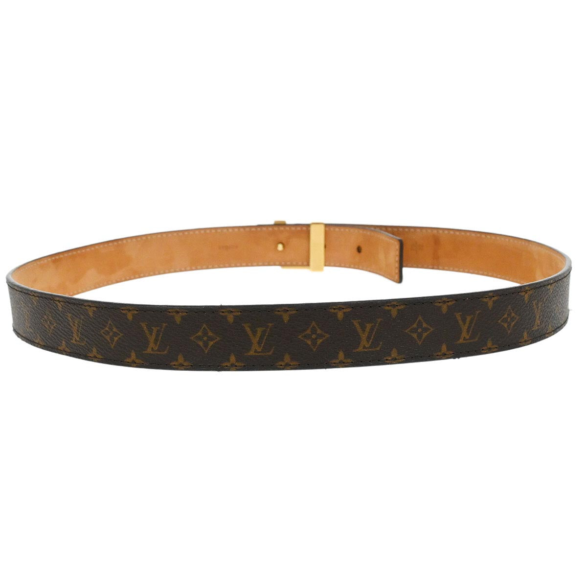 Louis Vuitton Monogram Ceinture LV Initial Belt M9781W #80/32 Small Good