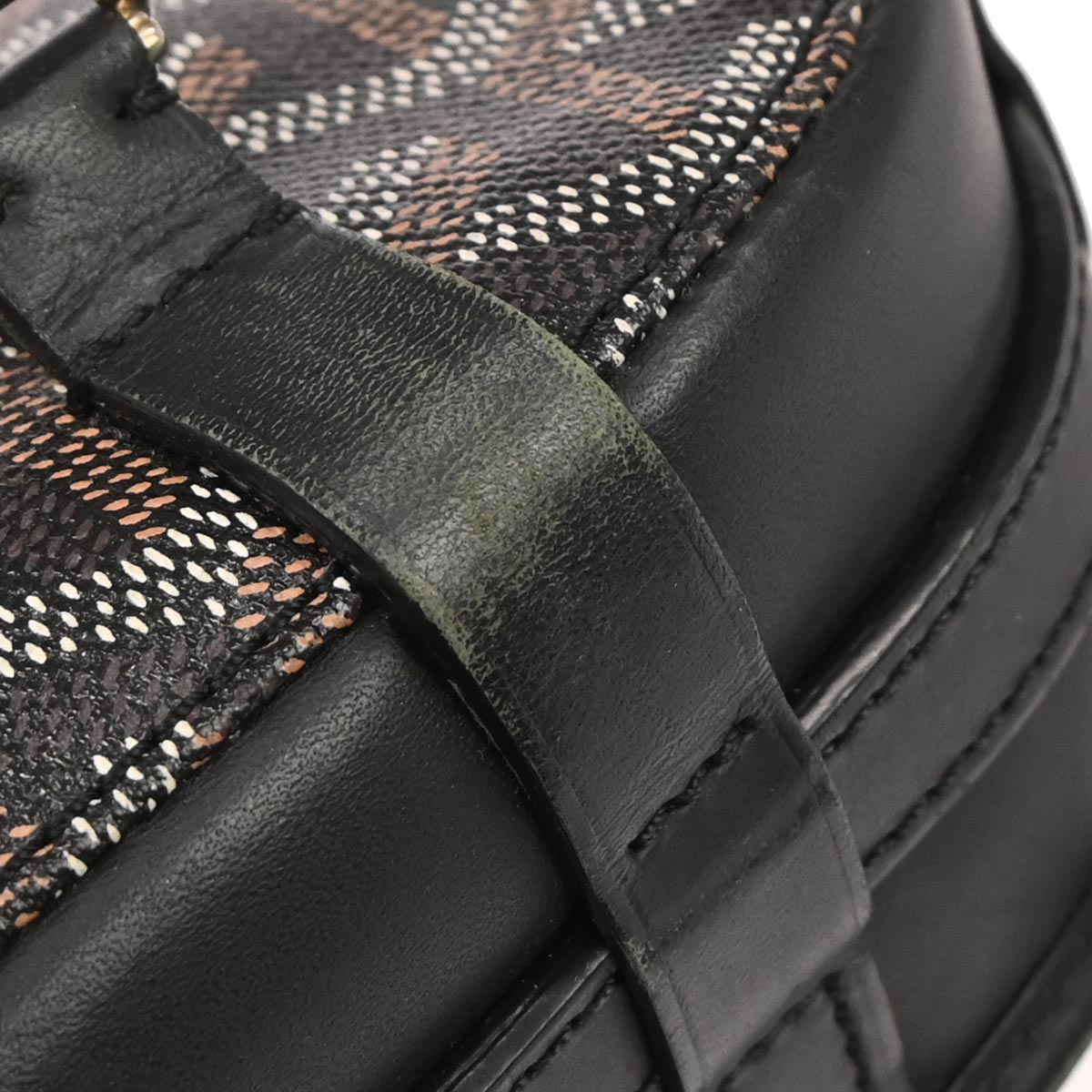 Goyard Black Belvedere PM Shoulder Bag
