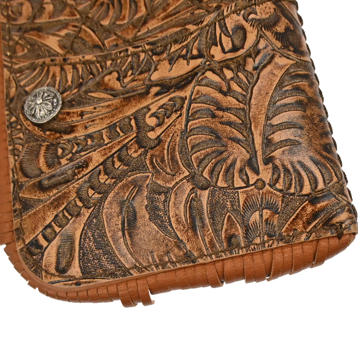 Chanel 2014 Brown Embossed Leather Paris-Dallas Holster Shoulder Bag