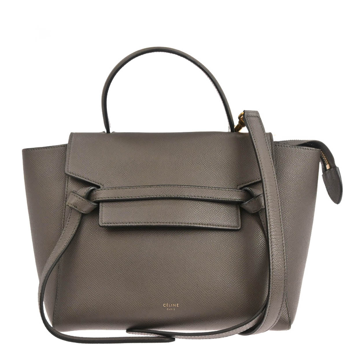 Celine Gray Belt Bag 2way Shoulder Handbag