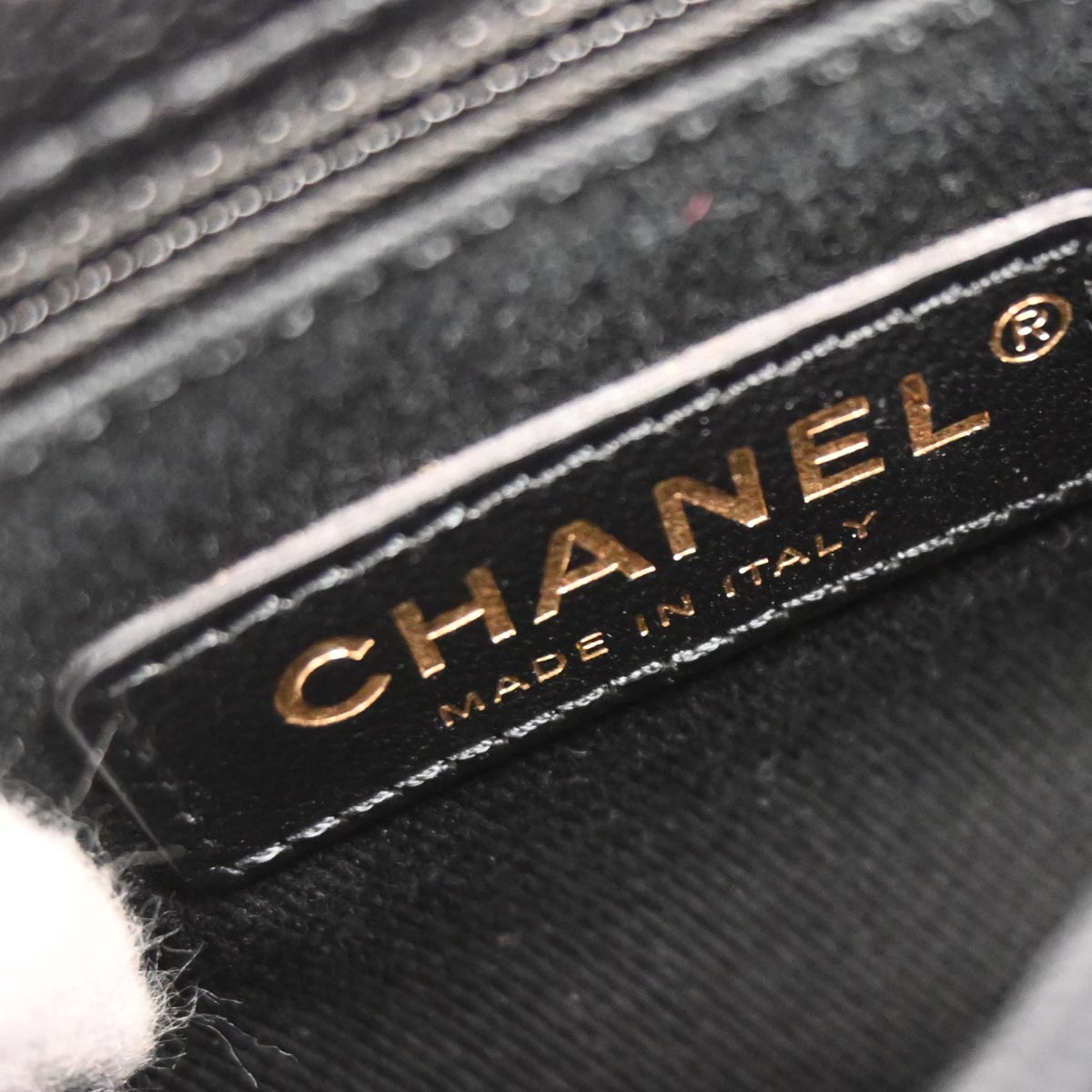 Chanel 2019 Black Caviar Skin Coco Handle 2way Shoulder Handbag