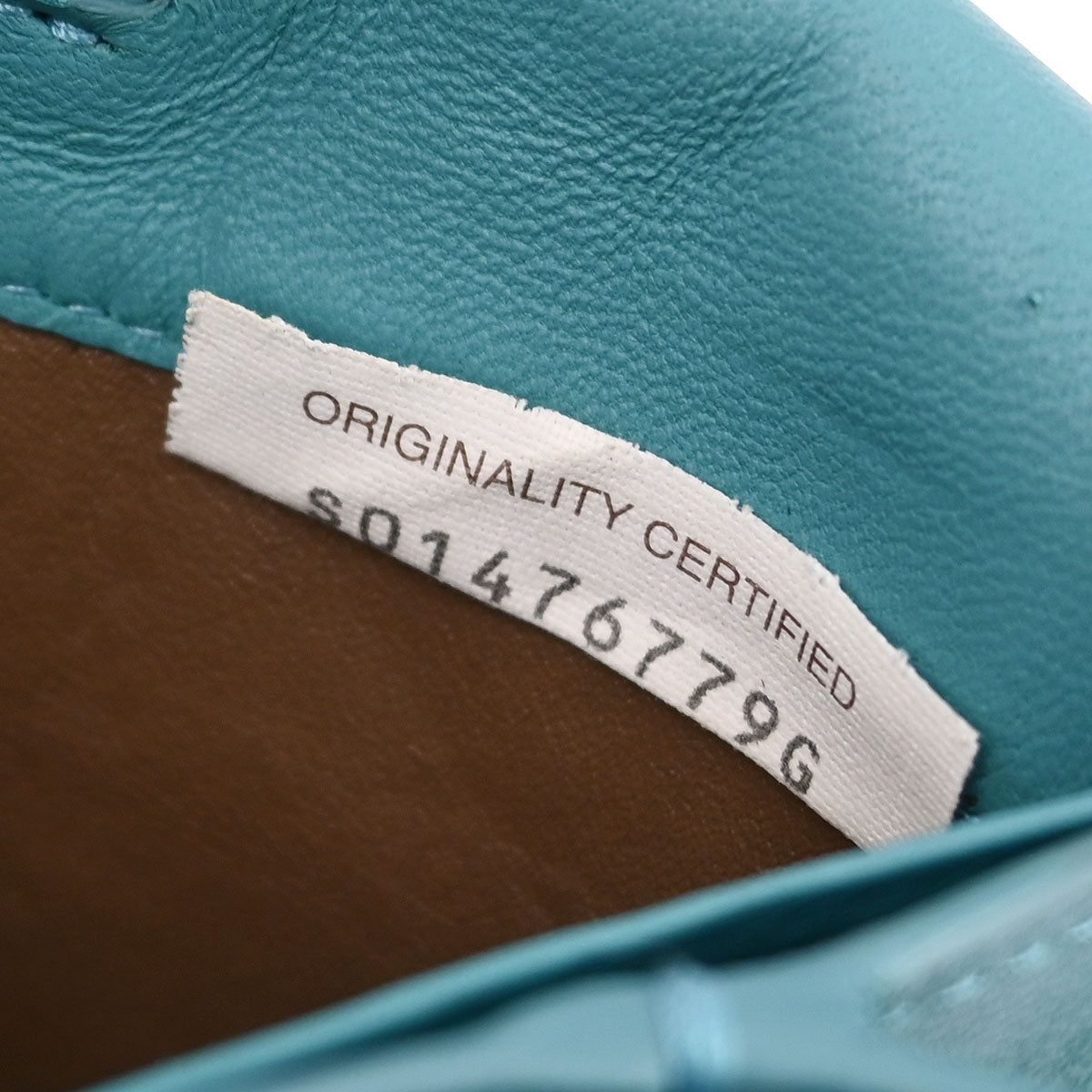 Bottega Veneta Blue Lambskin Intrecciato WOC Shoulder Bag