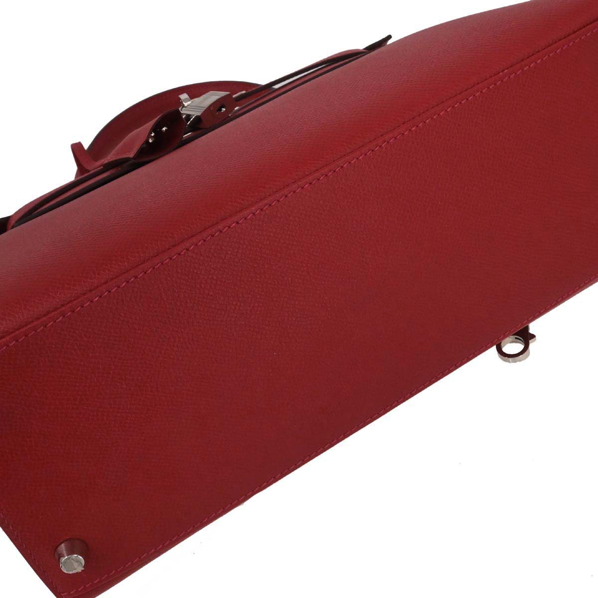 Hermes 2016 Rouge Casaque Epsom Kelly 28 Sellier 2way Shoulder Handbag