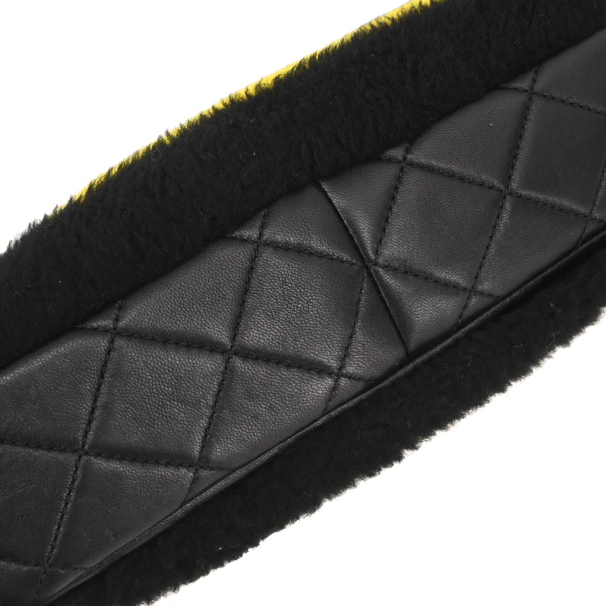 Chanel 2014-2015 Black Wool No.5 Turnlock Full Flap Shoulder Bag