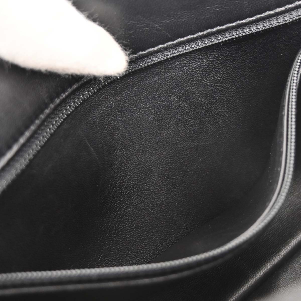 Chanel 2014-2015 Black Wool No.5 Turnlock Full Flap Shoulder Bag