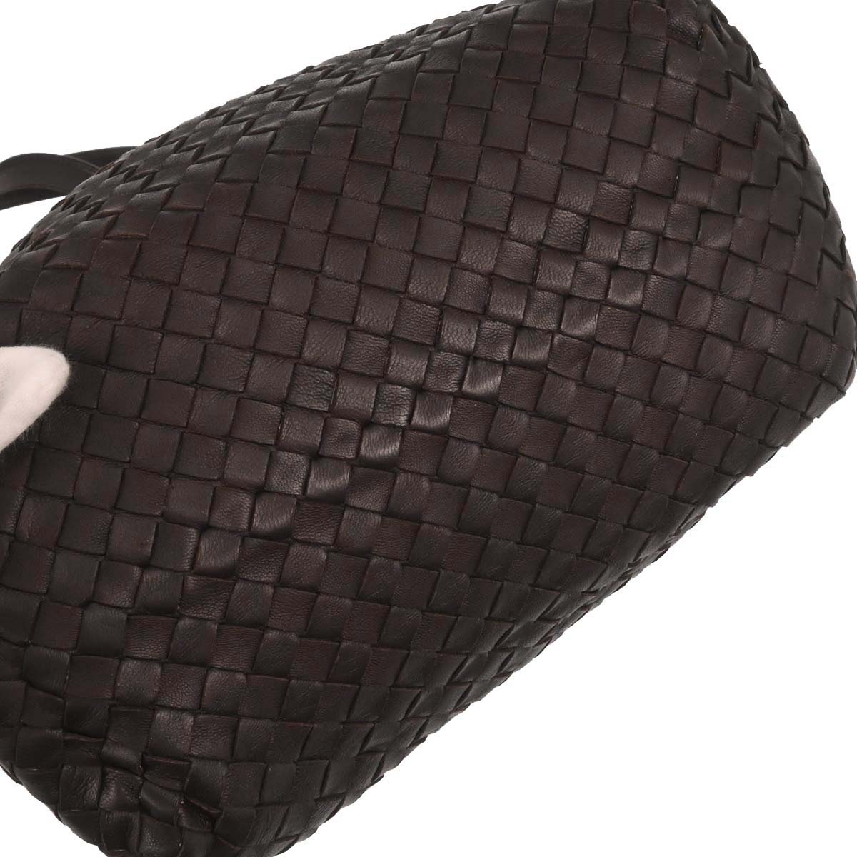 Bottega Veneta Brown Lambskin Intrecciato Tote Bag