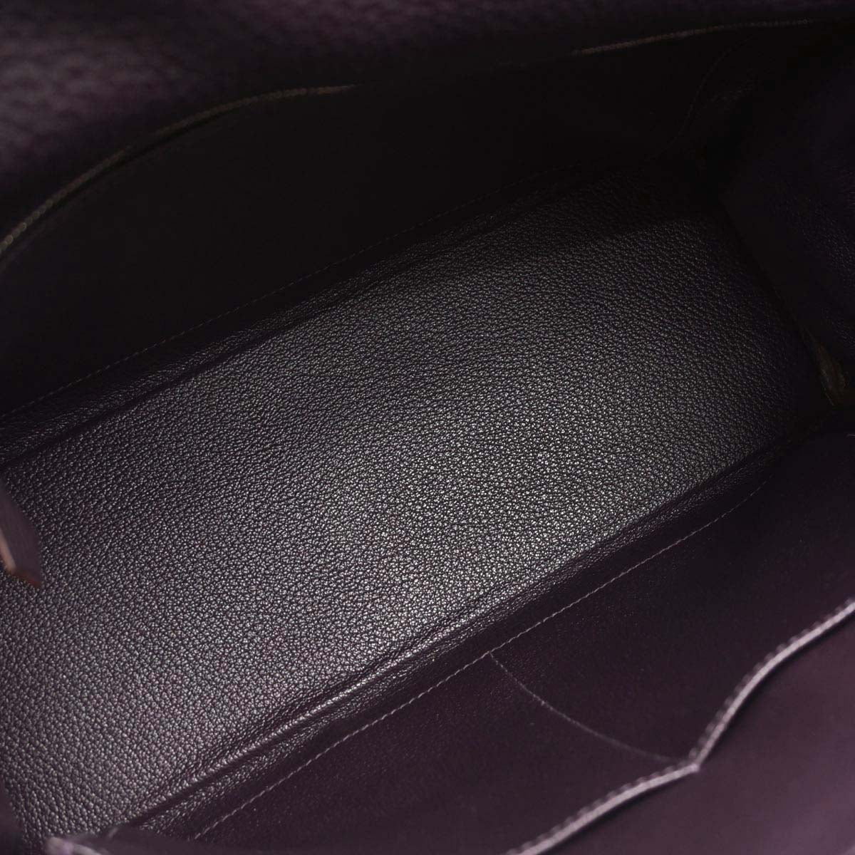 Hermes 2014 Raisin Taurillon Clemence Kelly 32 Retourne 2way Shoulder Handbag