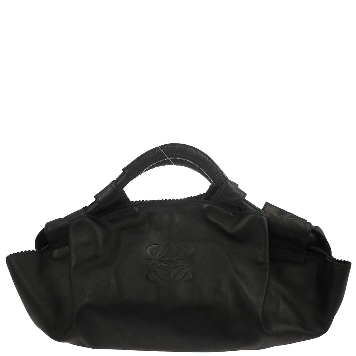 バッグ LOEWE Archive leather handbag Black LOEWE Black Mini Leather Puzzle Edge Top-Handle Bag | Harrods AE