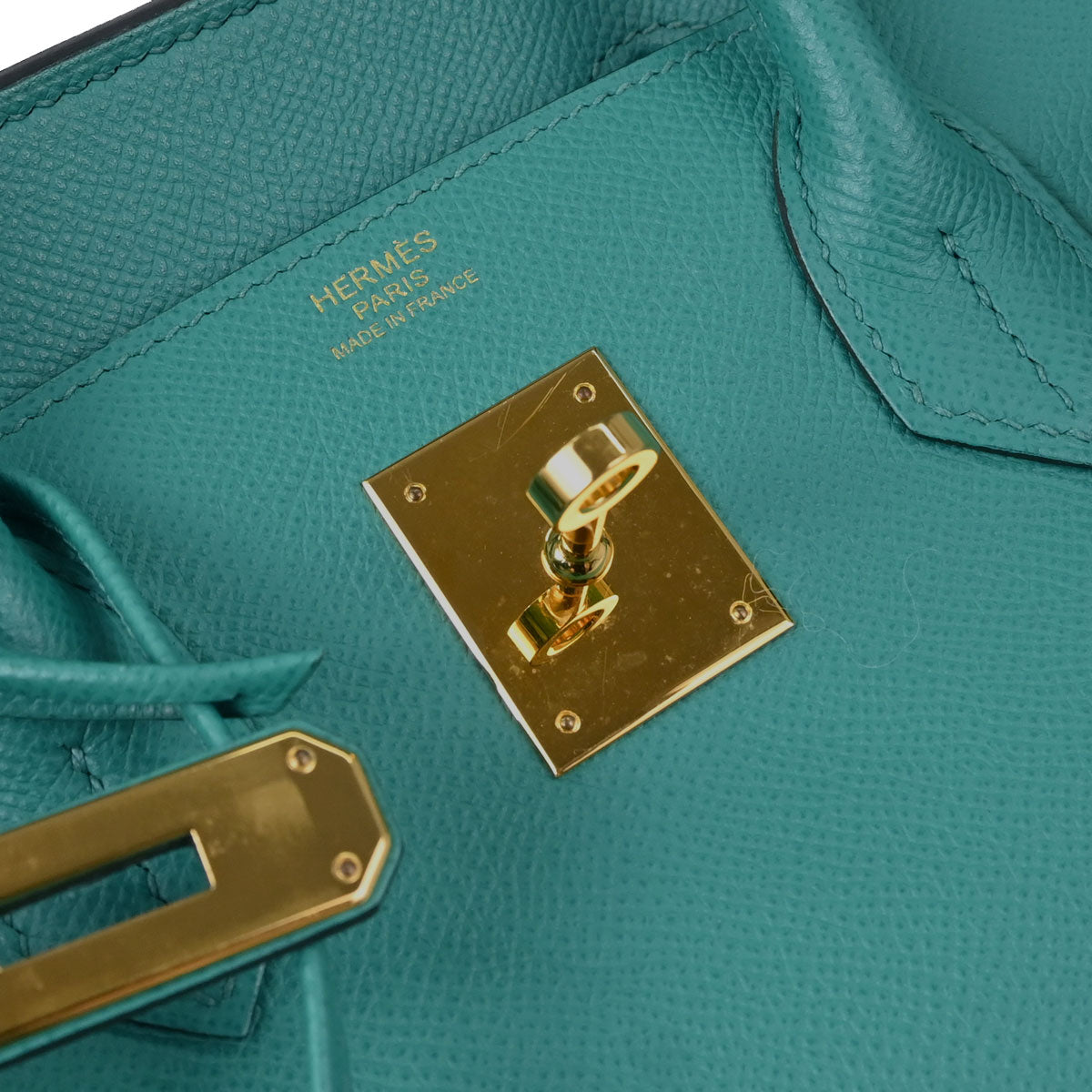 Hermes Vert Verone Epsom Birkin 30 Handbag