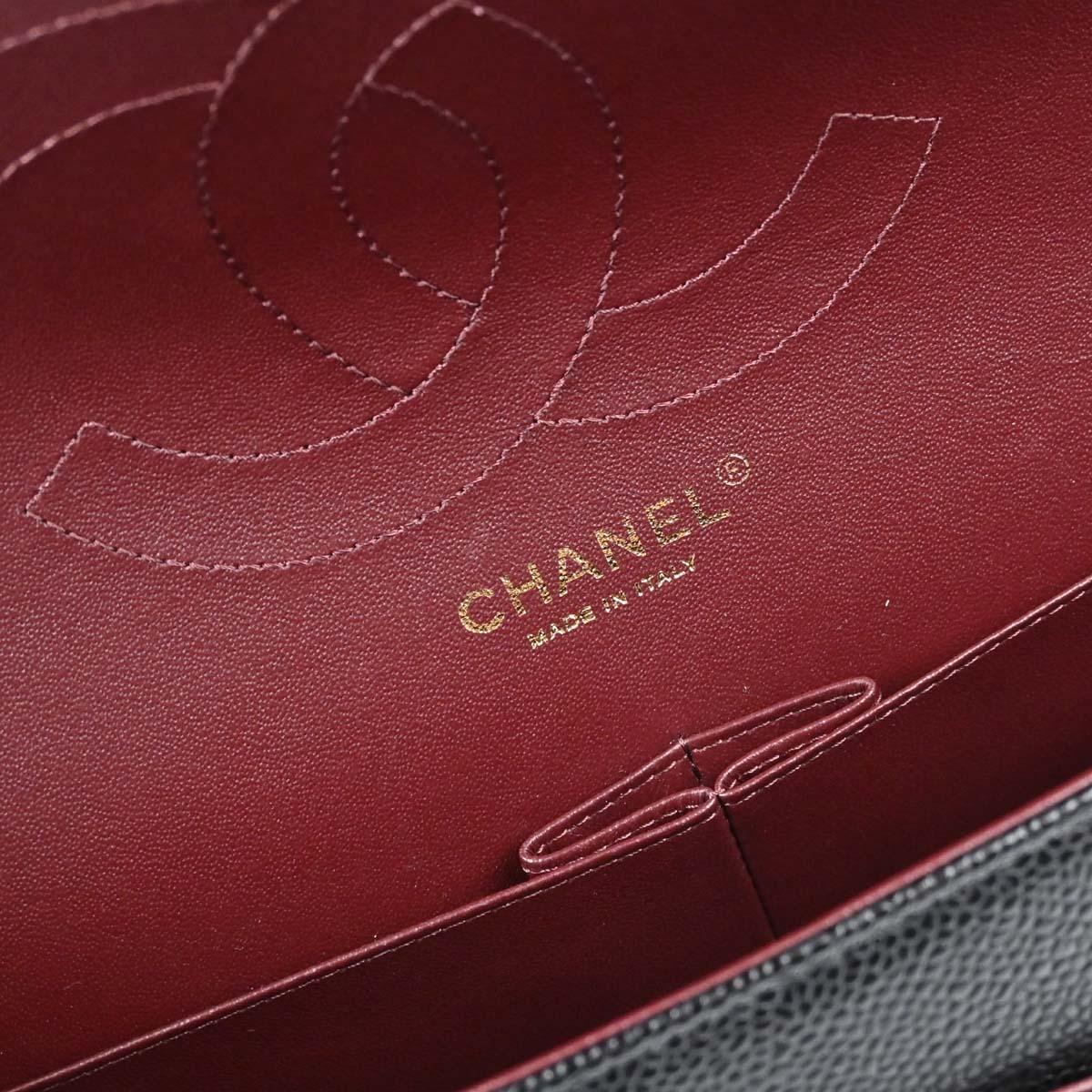Chanel 2014-2015 Black Caviar Skin Jumbo Classic Double Flap Shoulder Bag