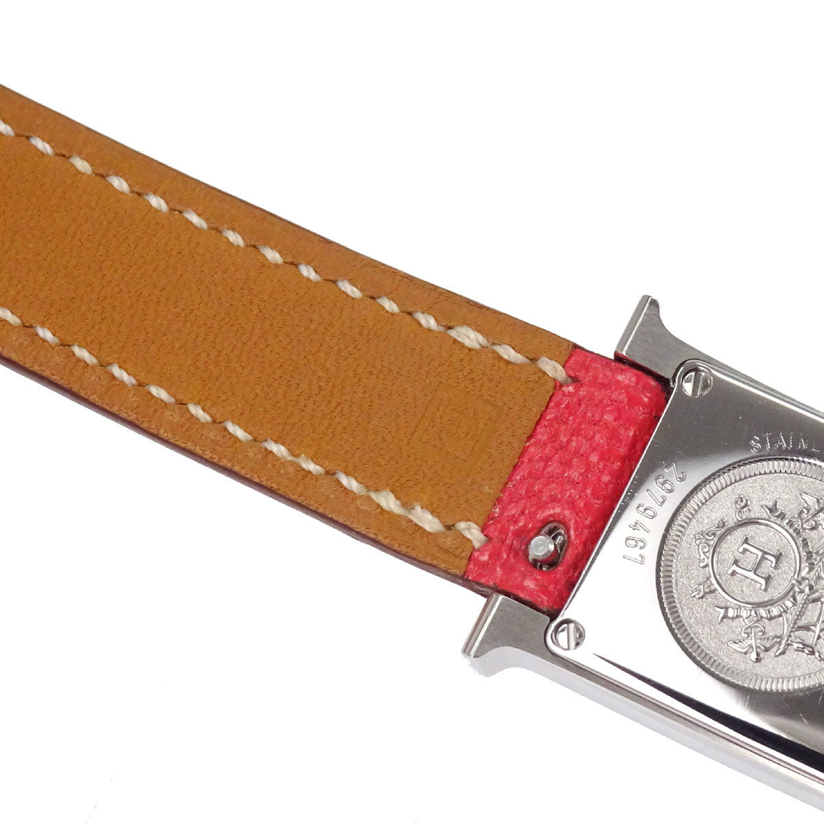 Hermes H Watch Double Tour 20mm HH1.110 Quartz □P Bougainvillier