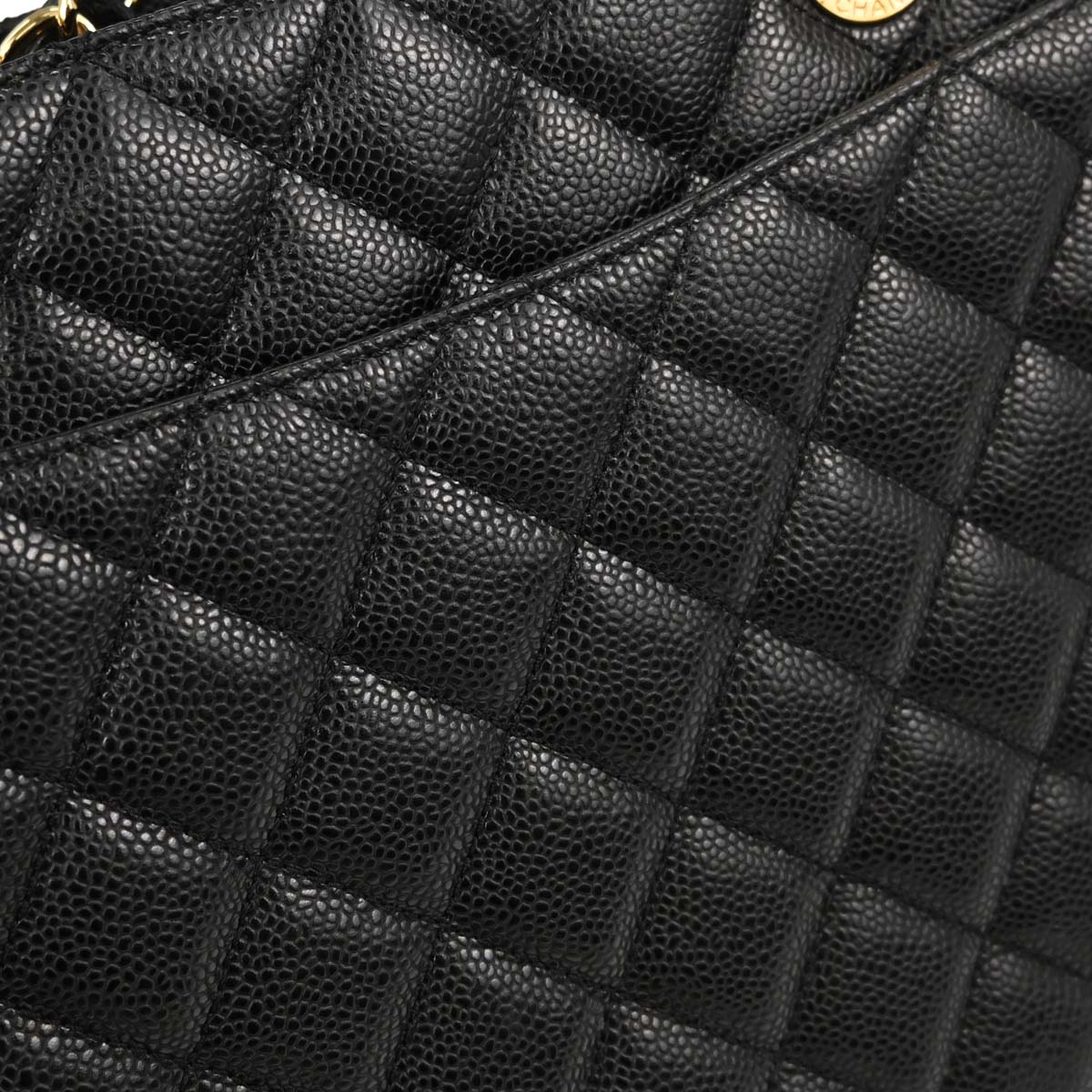 Chanel Black Caviar Skin Grand Shopping Tote GST XL Chain Handbag