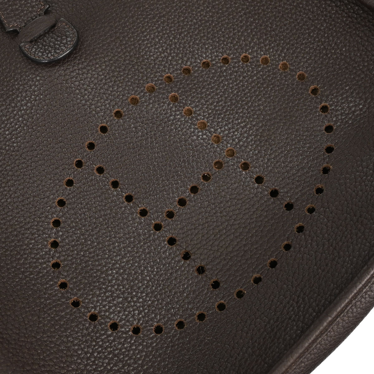 Hermes Ebene Taurillon Clemence Evelyne 3 29 PM Shoulder Bag