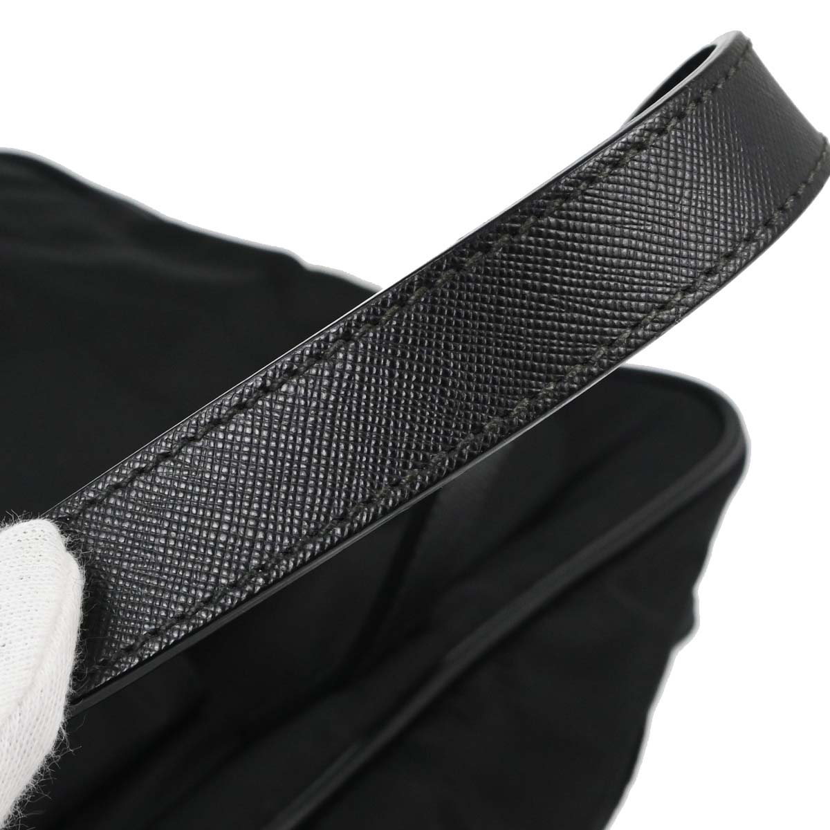 Prada Black Nylon Briefcase Business 2way Shoulder Handbag