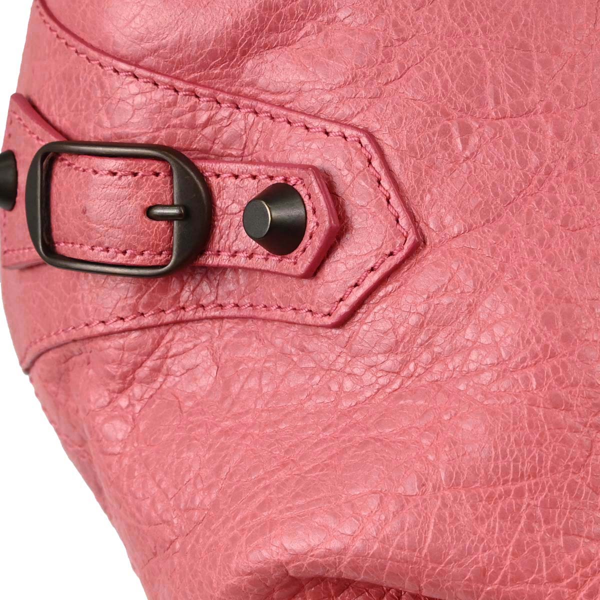 Balenciaga Pink Lambskin Classic Mini Pompon 2way Shoulder Handbag