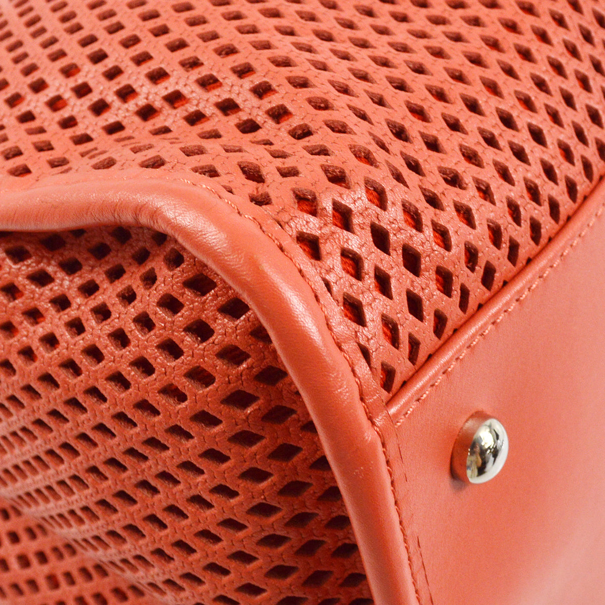 Chanel 2012-2013 Vermillion Perforated Lambskin French Riviera