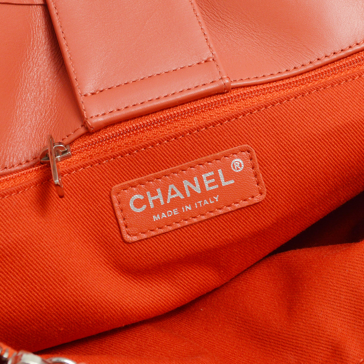 Chanel 2012-2013 Vermillion Perforated Lambskin French Riviera