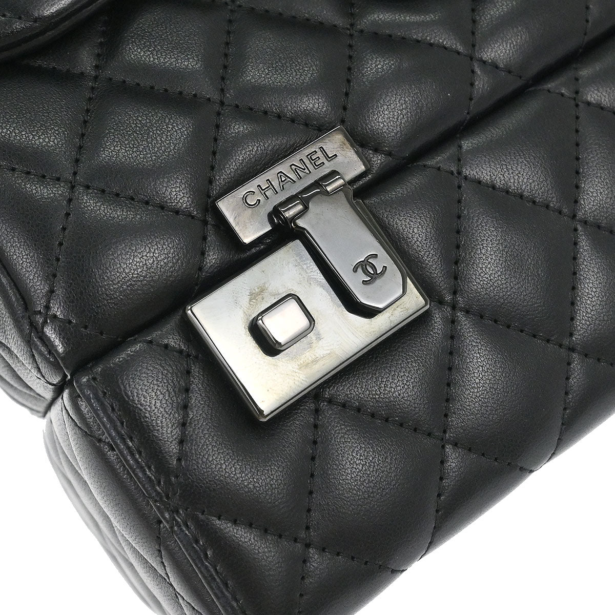 Chanel 2016-2017 Black Lambskin Cockpit Flap Shoulder Bag