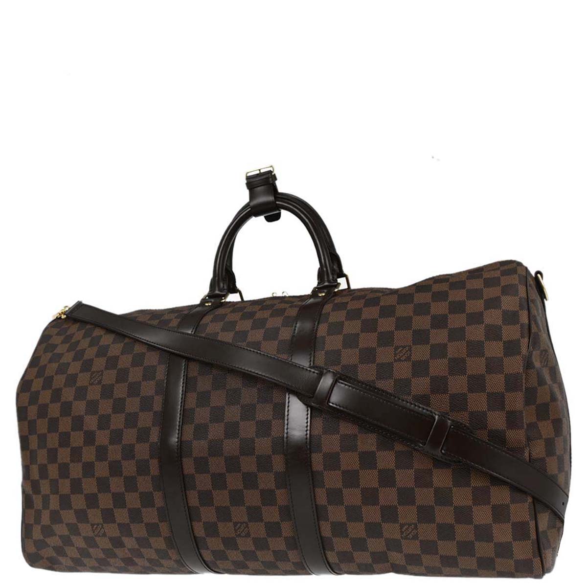 Louis Vuitton Damier Keepall Bandouliere 55 Shoulder Duffle Bag N41414