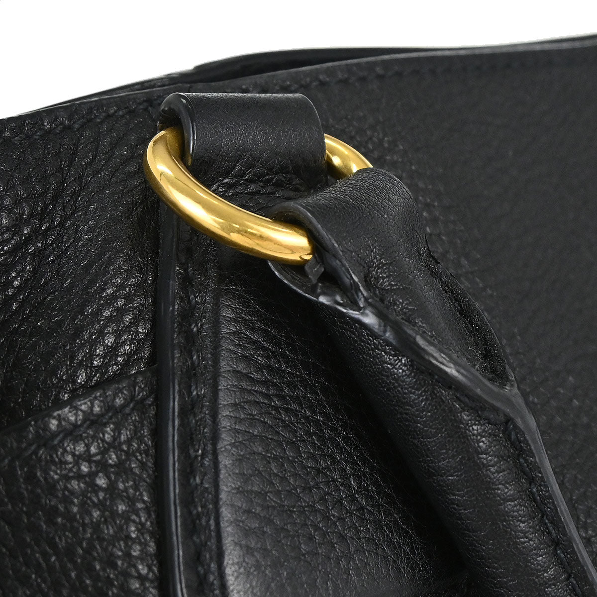 Prada Black Leather 2way Shoulder Tote Bag