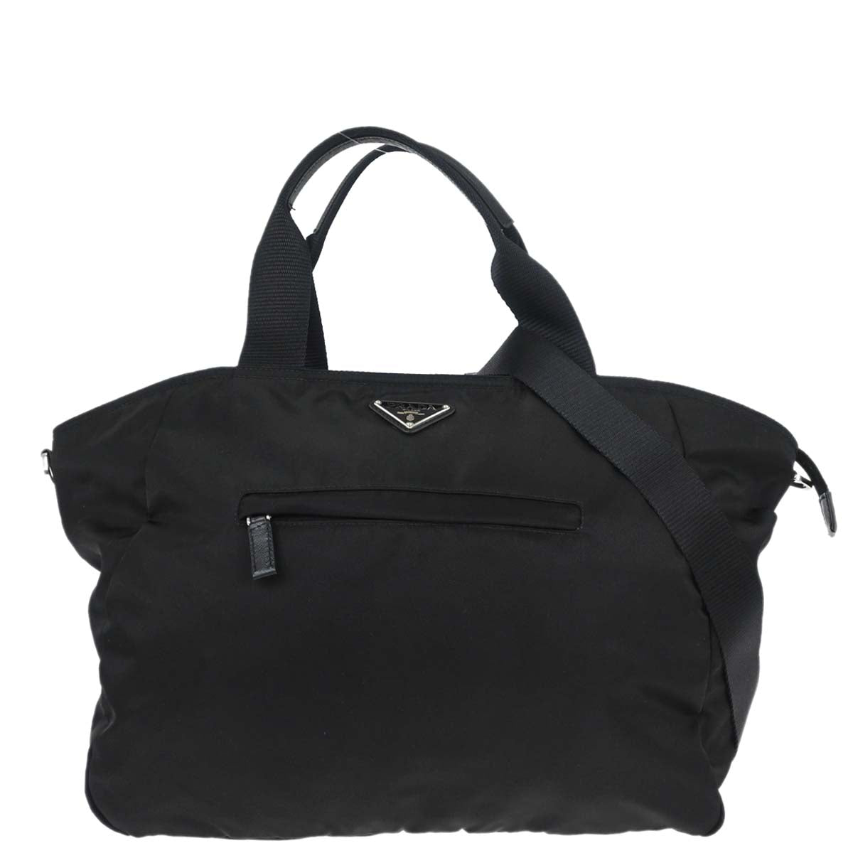 Prada Black Nylon 2way Shoulder Tote Handbag