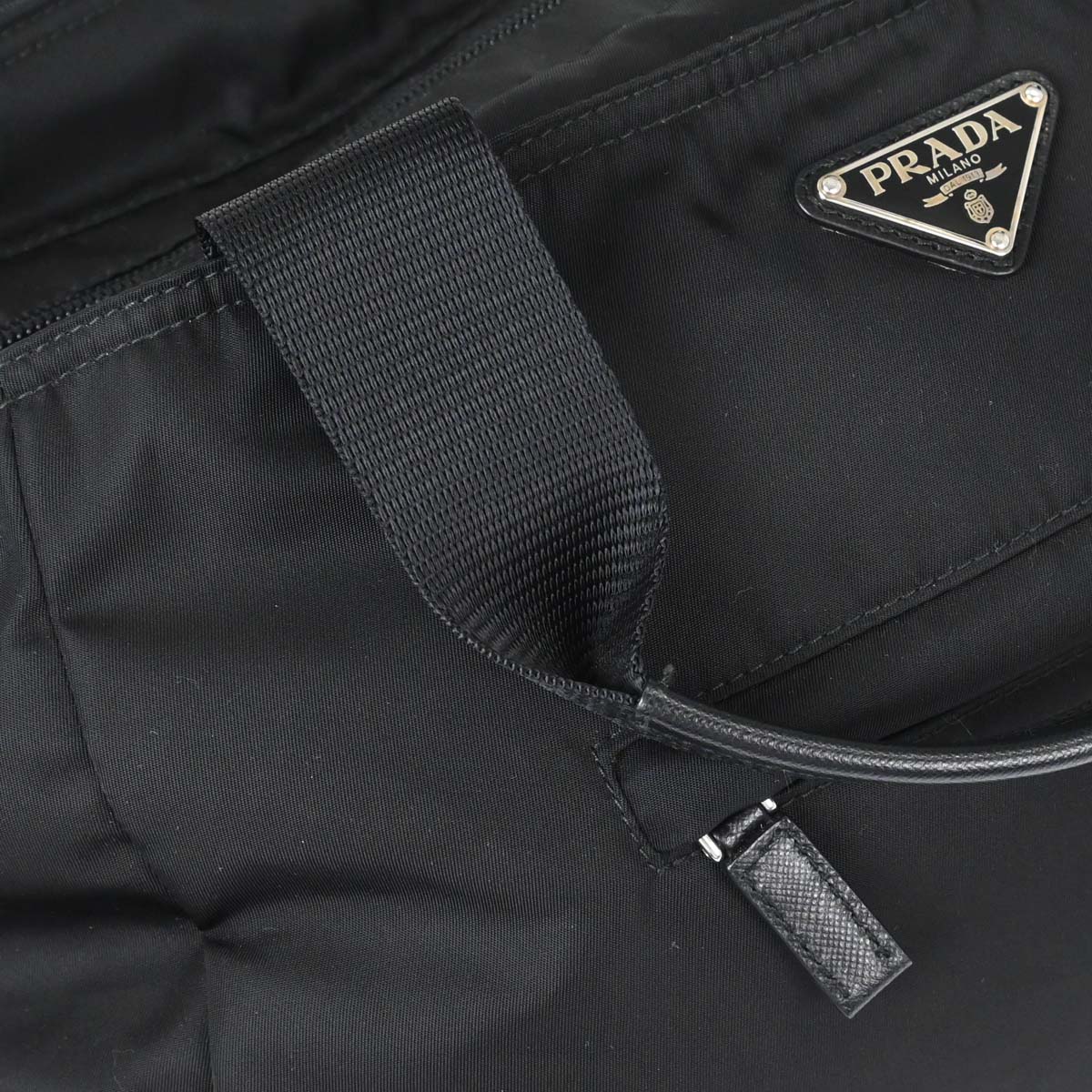 Prada Black Nylon 2way Shoulder Tote Handbag