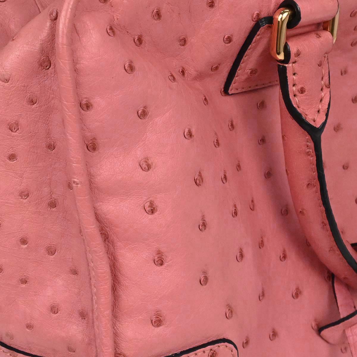 Loewe * Pink Ostrich Amazona 36 Handbag