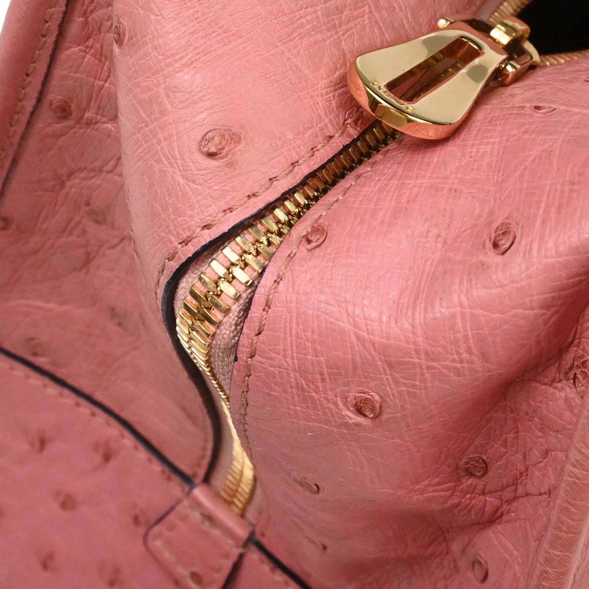 Loewe * Pink Ostrich Amazona 36 Handbag