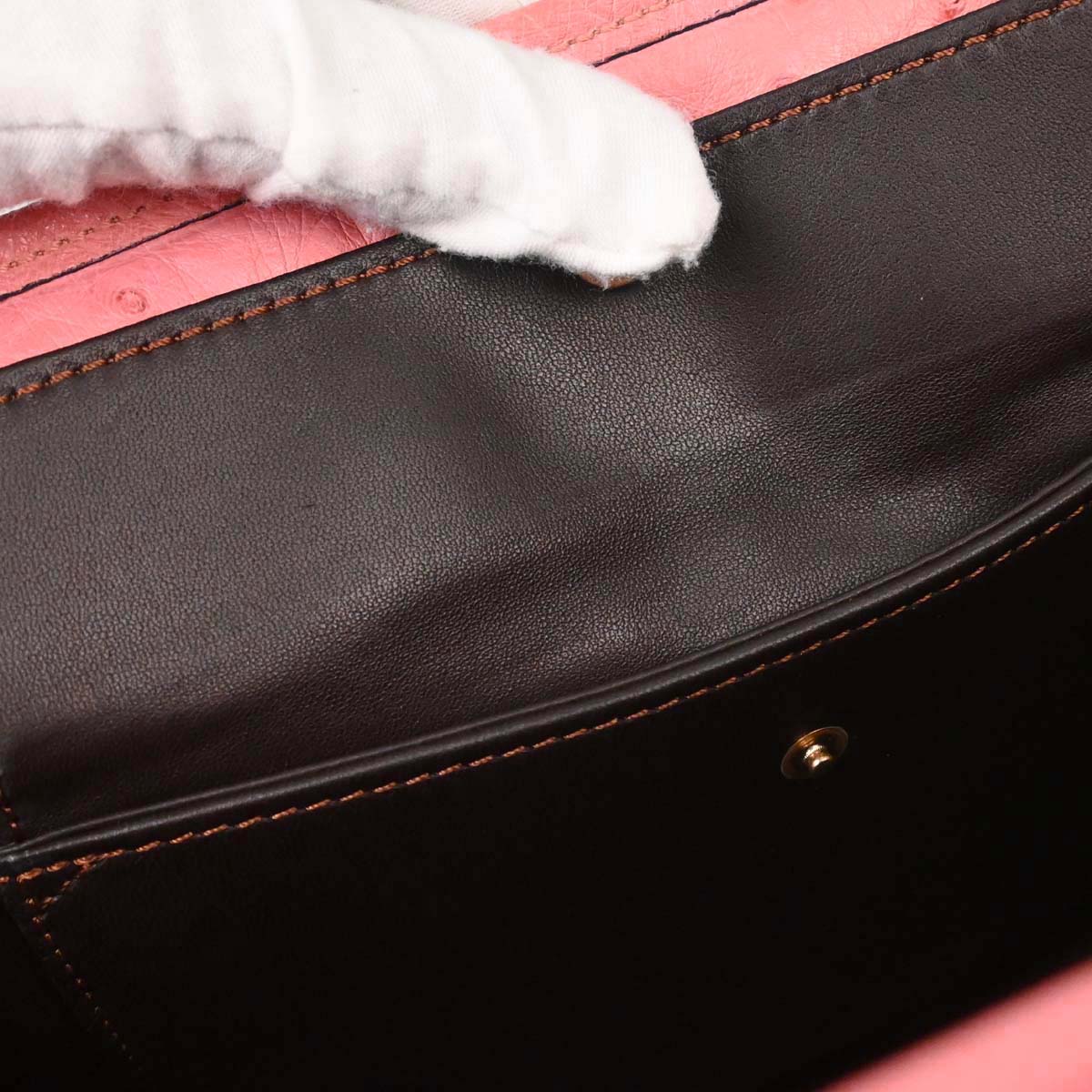 Loewe * Pink Ostrich Amazona 36 Handbag