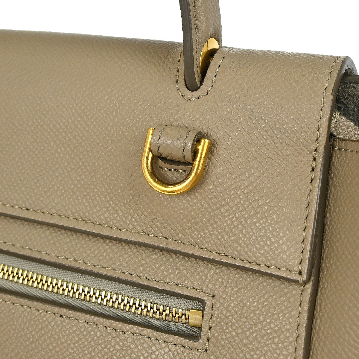 Celine Beige Belt Bag Micro 2way Shoulder Handbag