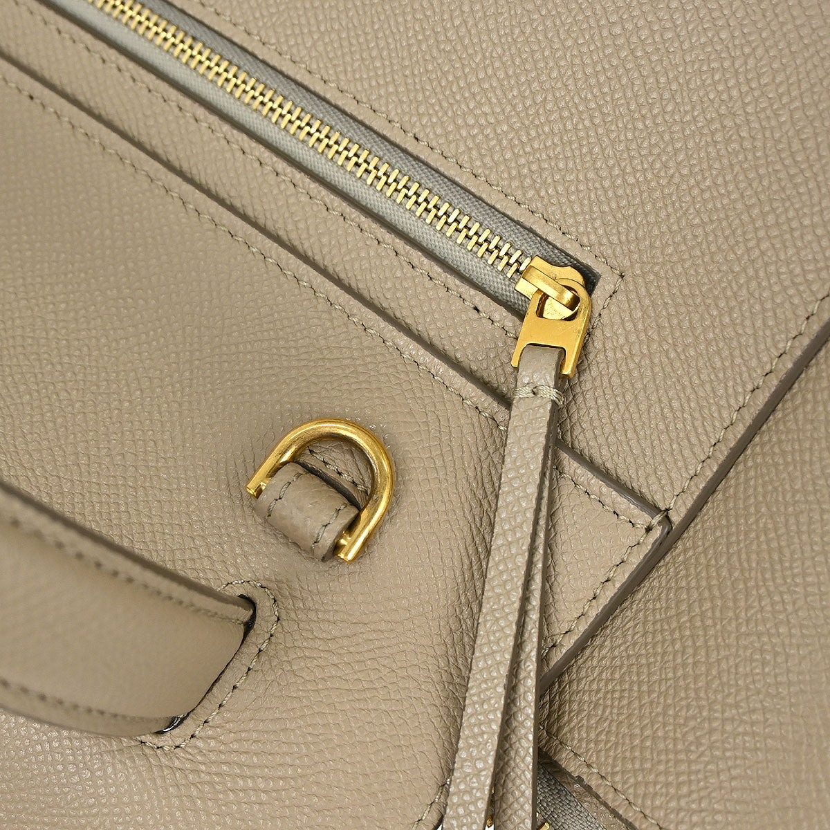 Celine Beige Belt Bag Micro 2way Shoulder Handbag