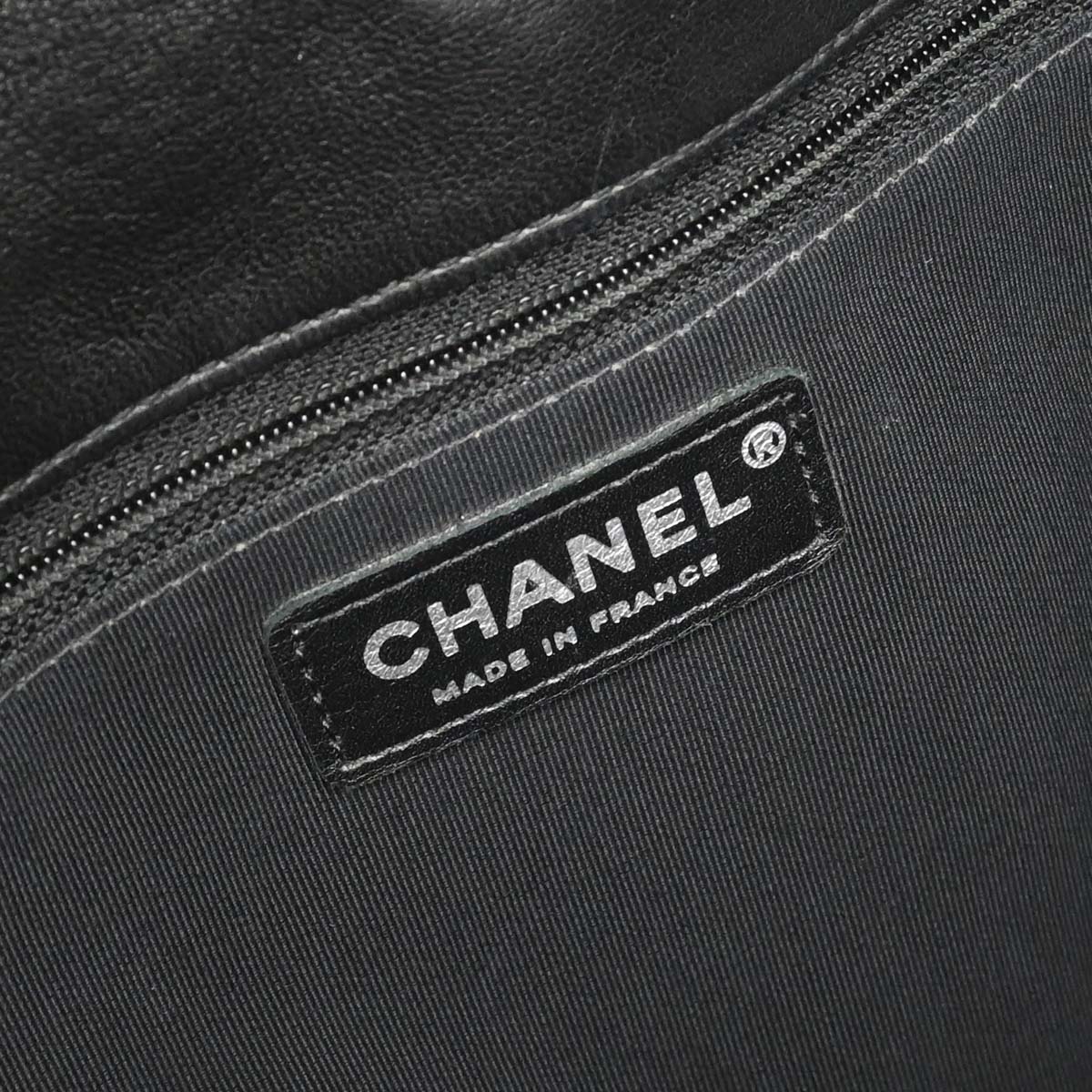 Chanel Black Lambskin Hula Hoop Large Handbag