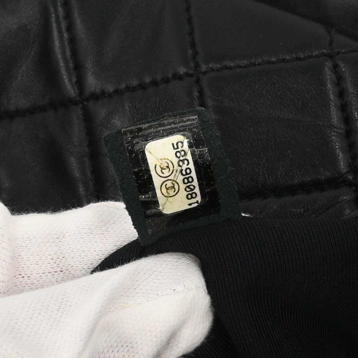 Chanel Black Lambskin Hula Hoop Large Handbag