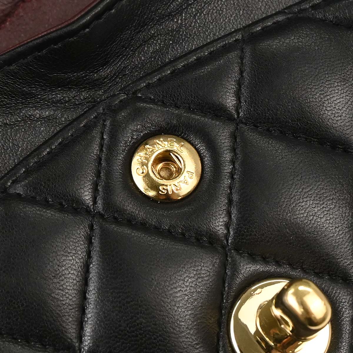 Chanel Black Lambskin Small Classic Double Flap Shoulder Bag