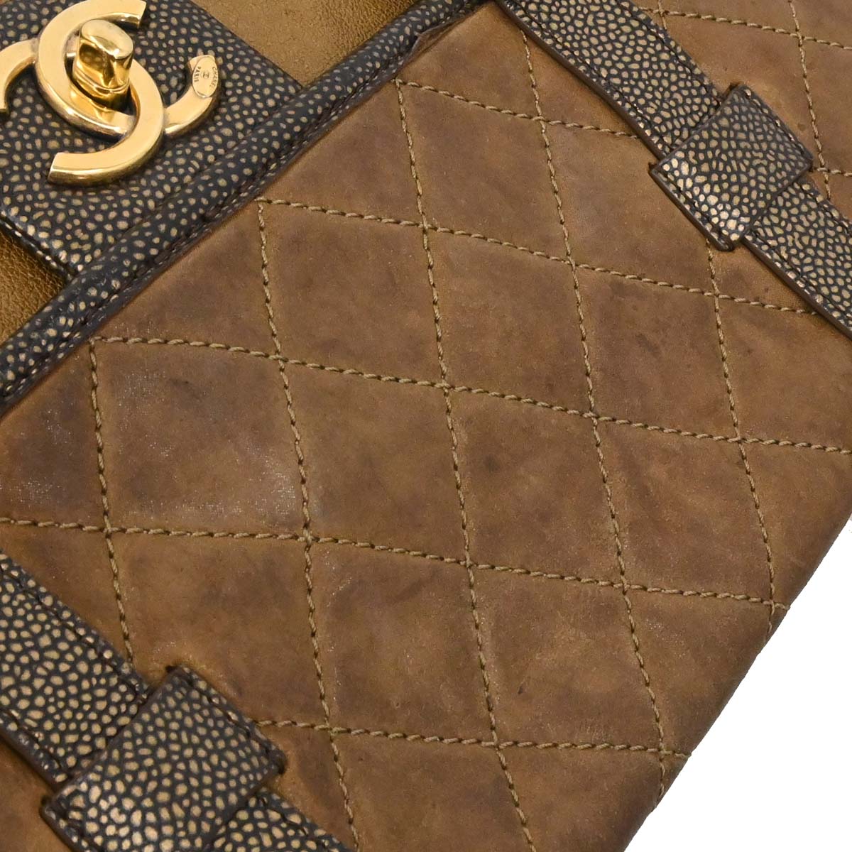 Chanel Brown Calfskin Paris-Bombay Back to School Messenger 2way Shoulder Handbag
