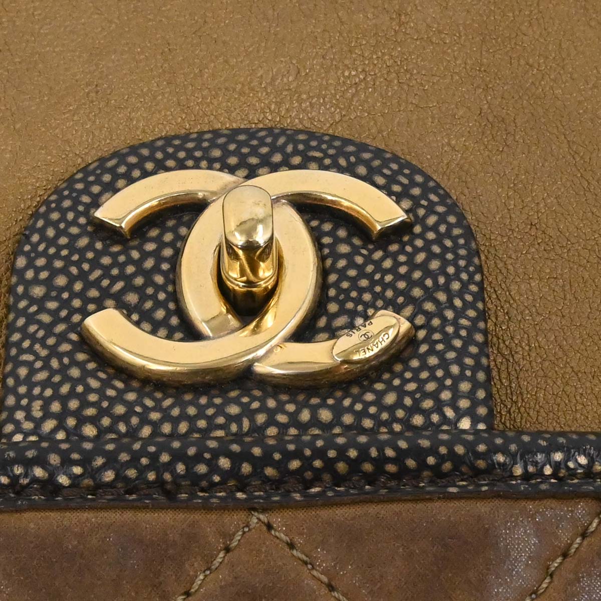Chanel Brown Calfskin Paris-Bombay Back to School Messenger 2way Shoulder Handbag