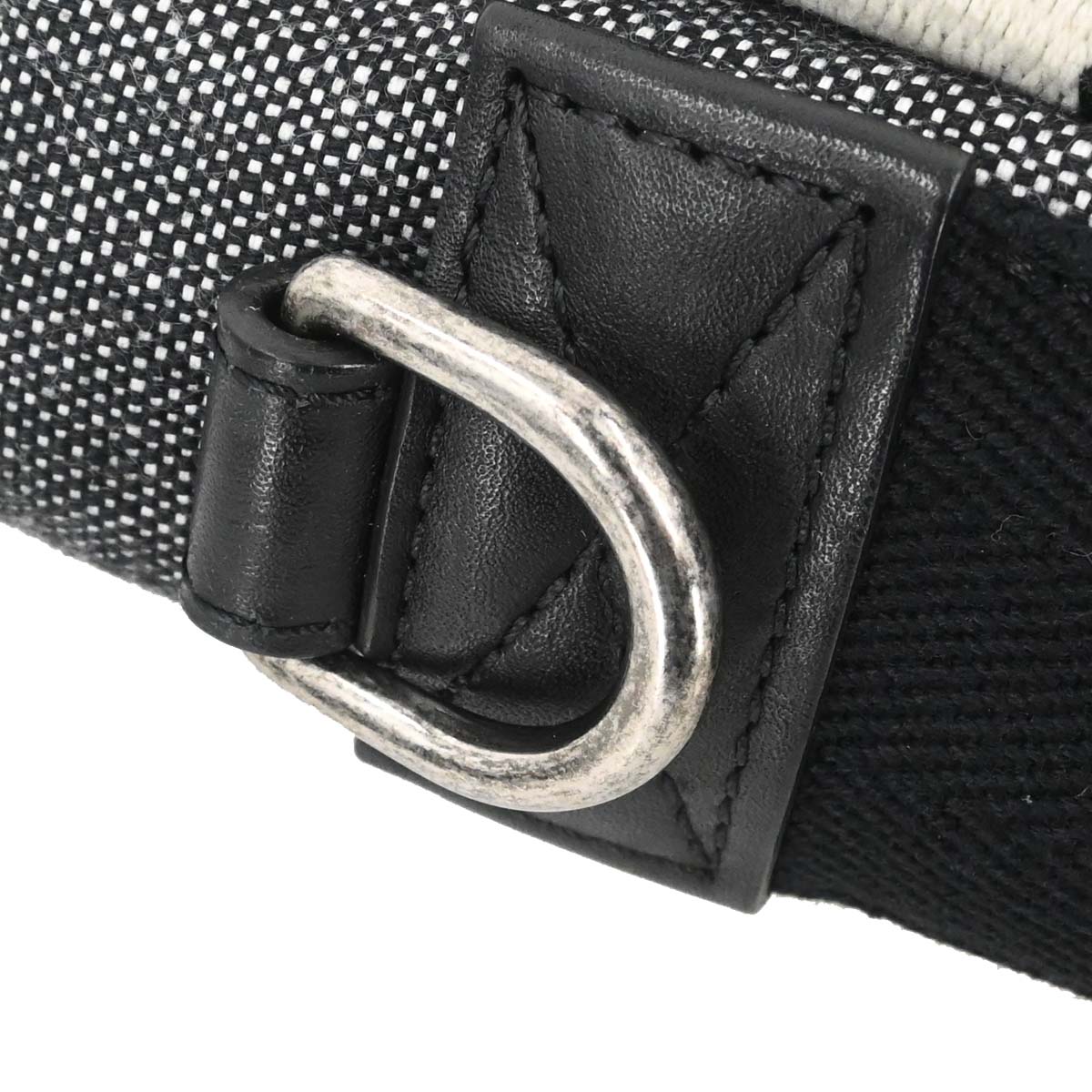 Chanel Black Quilted Denim Medium Airlines Buckle 2way Shoulder Handbag