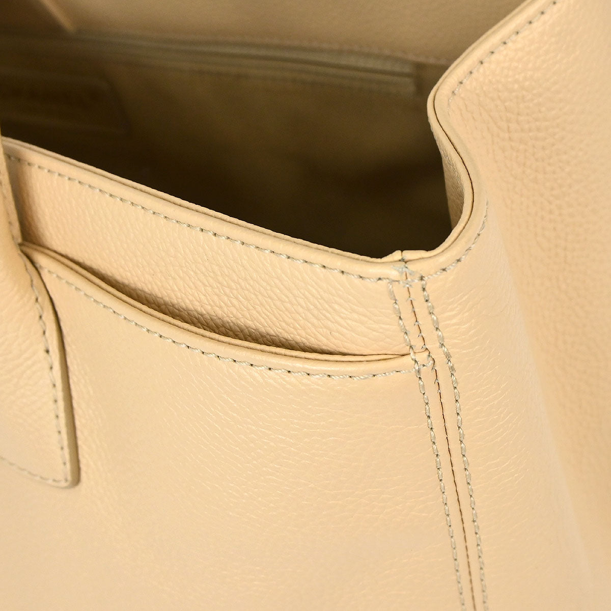Chanel Beige Calfskin Cerf Executive 2way Shoulder Tote Bag