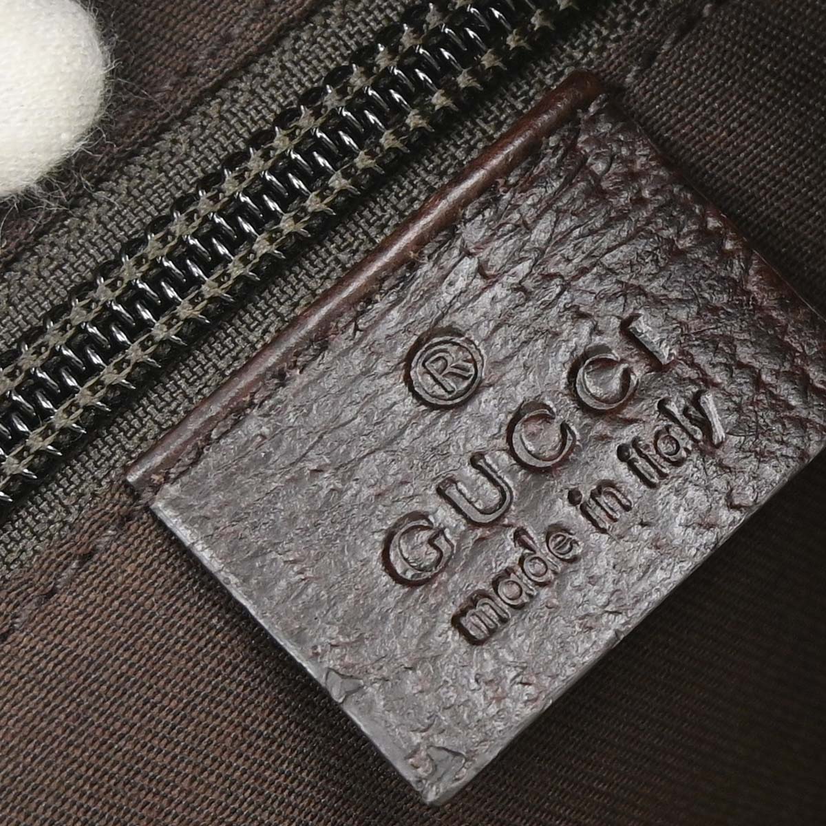 Gucci Brown Beige Canvas GG Shoulder Bag