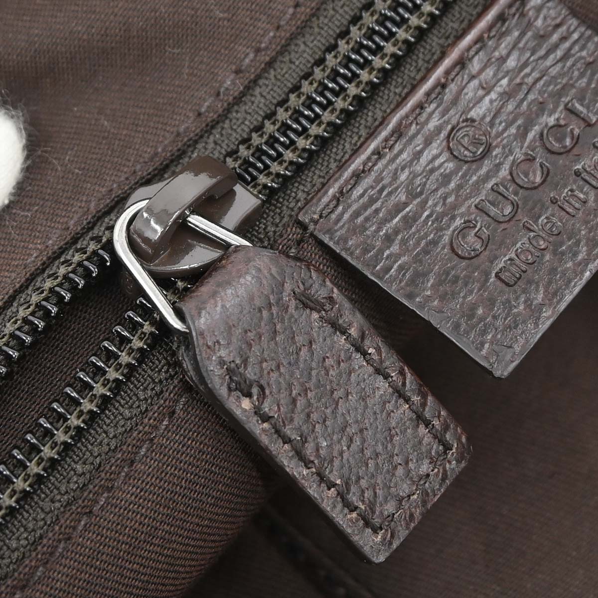Gucci Brown Beige Canvas GG Shoulder Bag