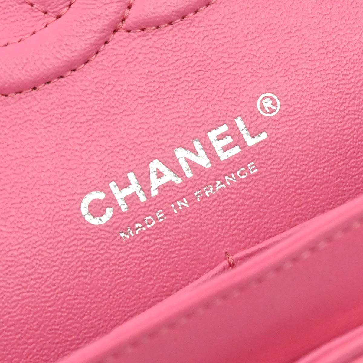 Chanel Pink Lambskin Medium Classic Double Flap Shoulder Bag