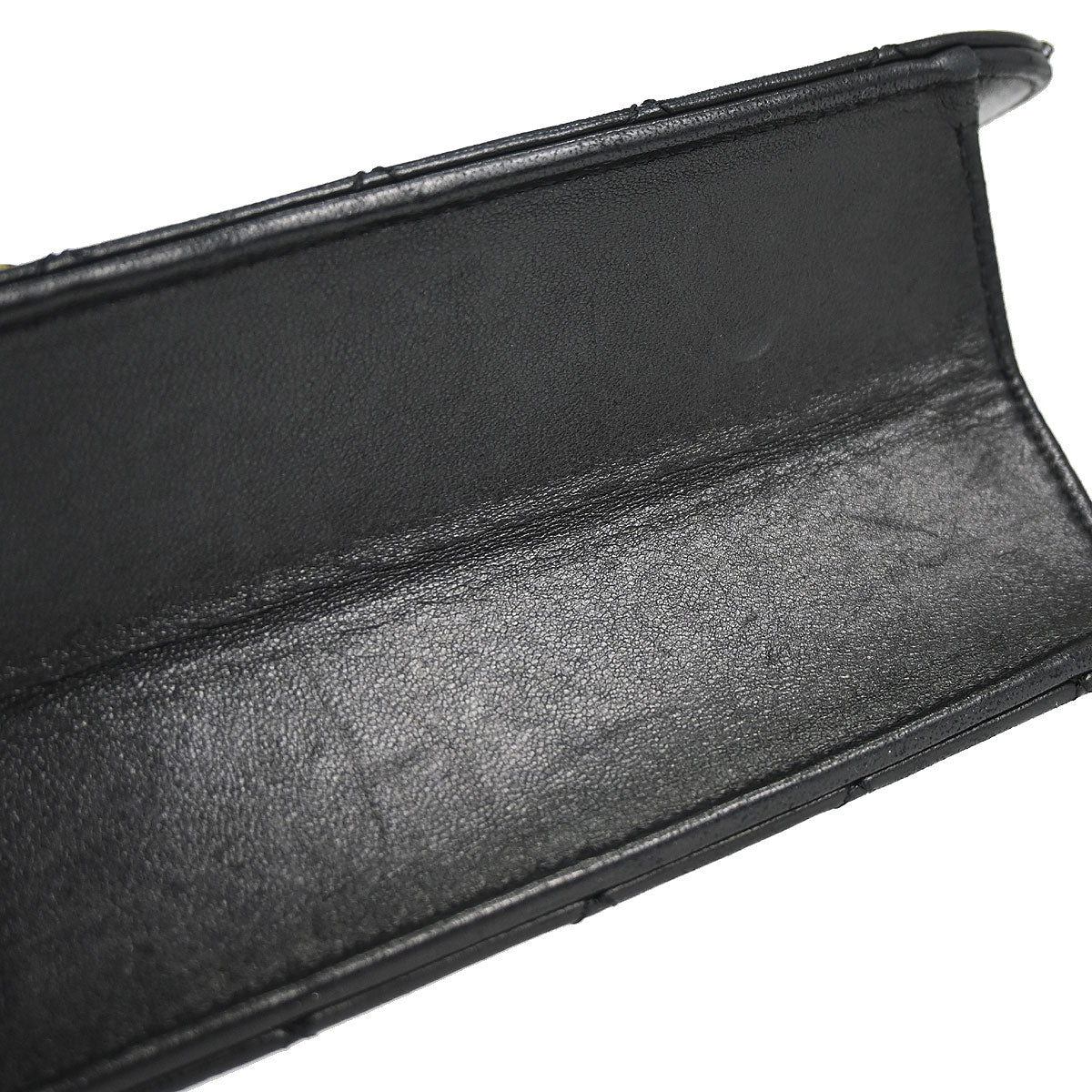 Chanel Black Lambskin Turnlock Medium Half Flap Shoulder Bag