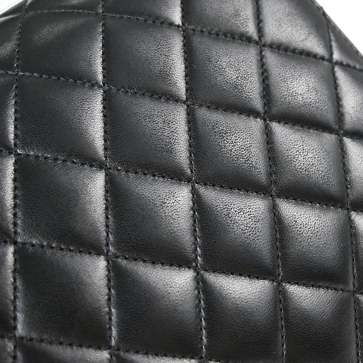 Chanel Black Lambskin Turnlock Medium Half Flap Shoulder Bag