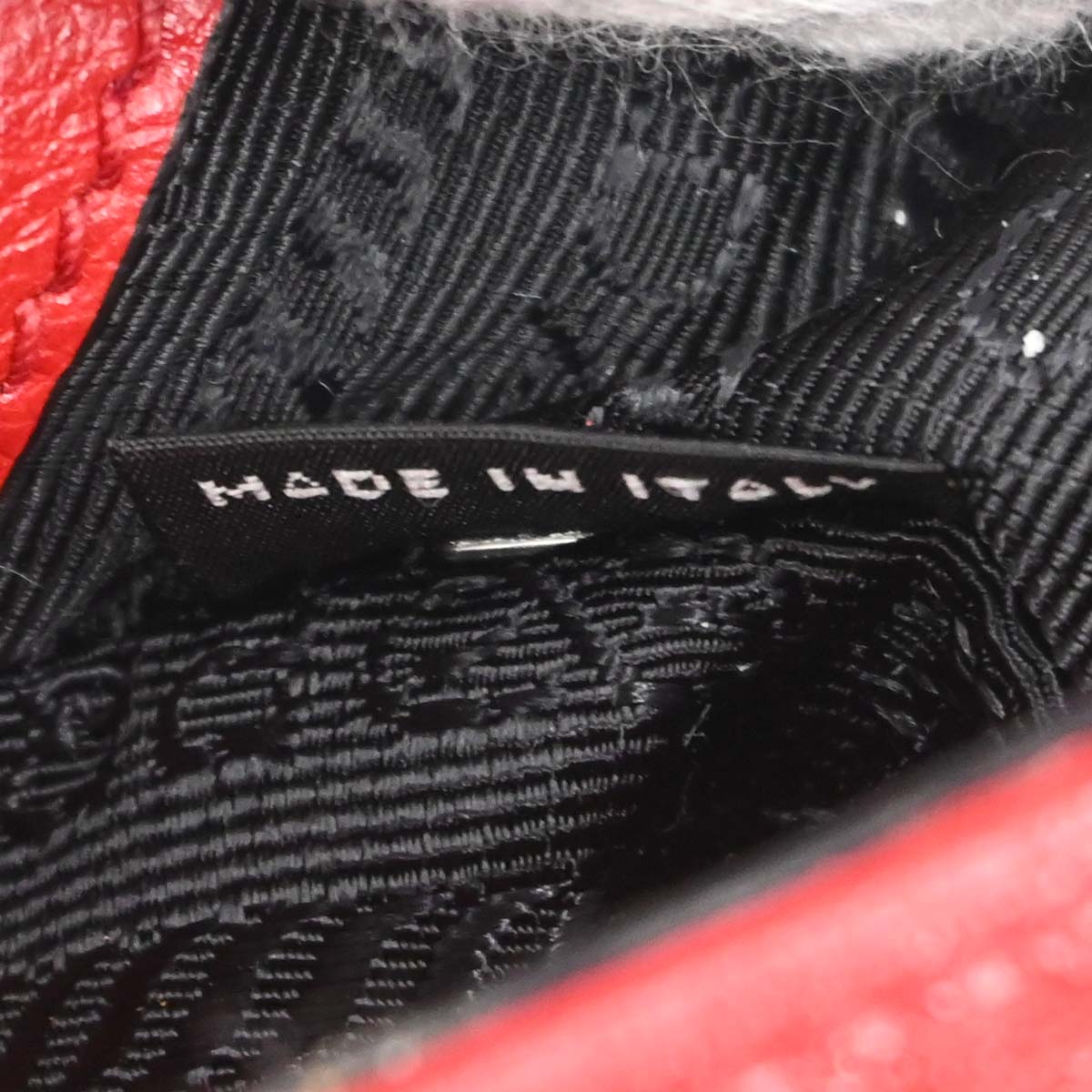 Prada Red Leather Chain Shoulder Bag