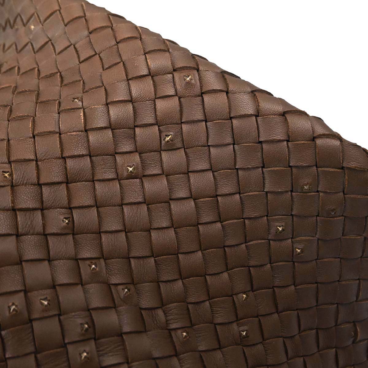 Bottega Veneta Brown Leather Intrecciato Tote Handbag