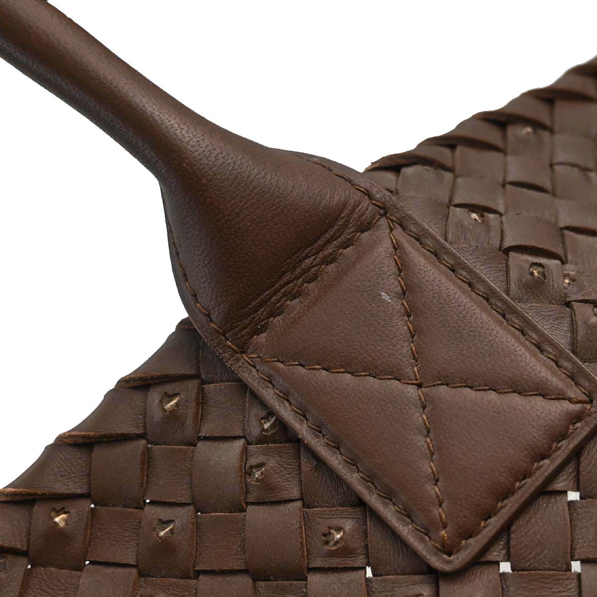 Bottega Veneta Brown Leather Intrecciato Tote Handbag