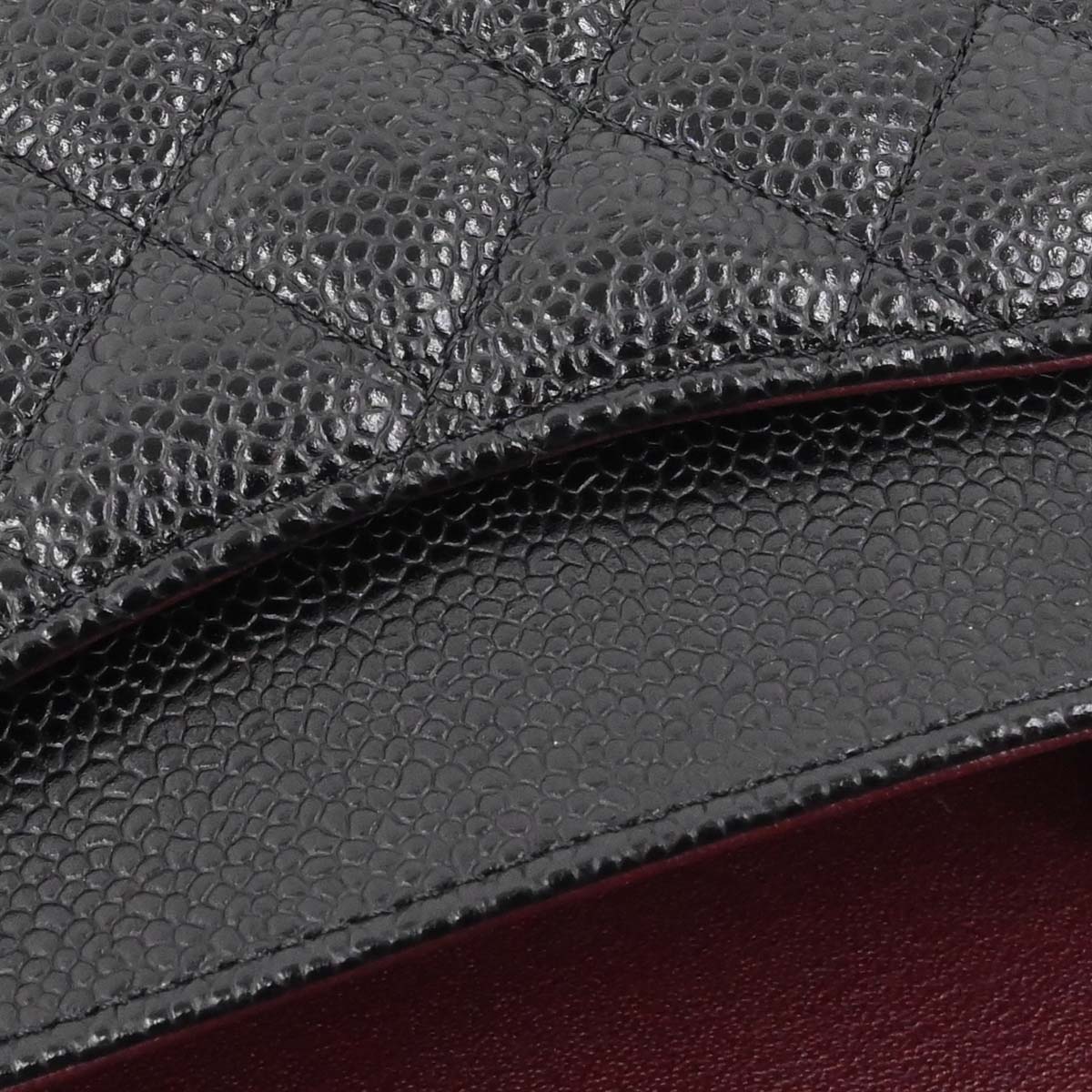 Chanel Black Caviar Skin Medium Classic Double Flap Shoulder Bag