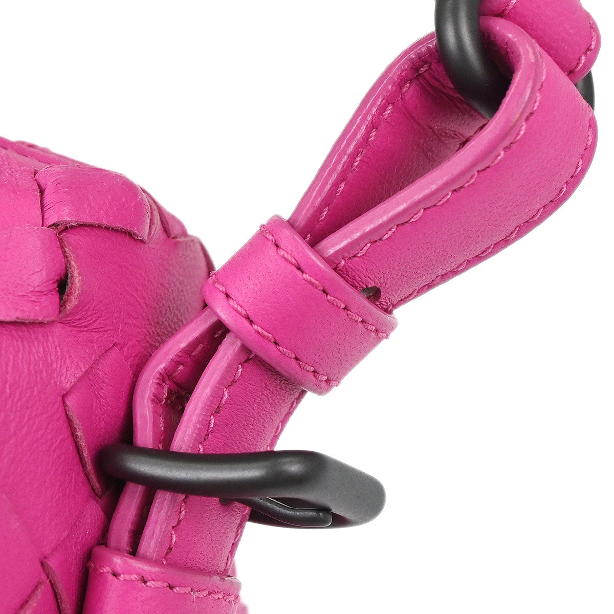 Bottega Veneta Pink Lambskin Intrecciato Handbag