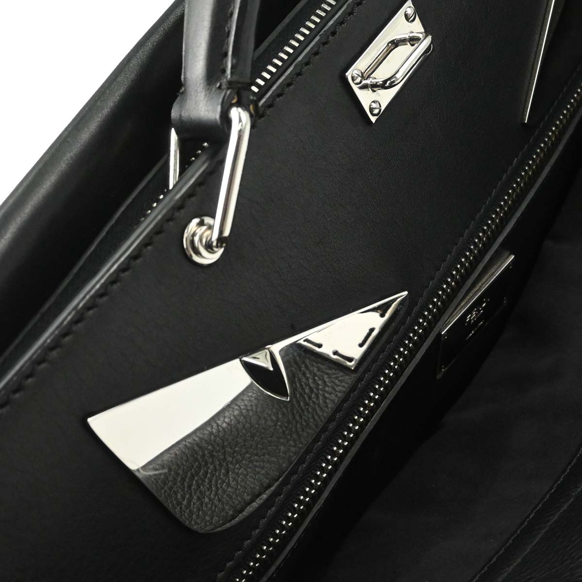 Fendi Black Peekaboo Fit Monster 2way Shoulder Handbag