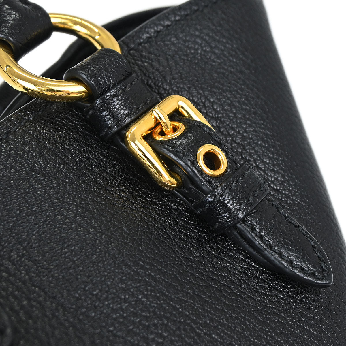 Miu Miu Black Chevre 2way Shoulder Tote Bag